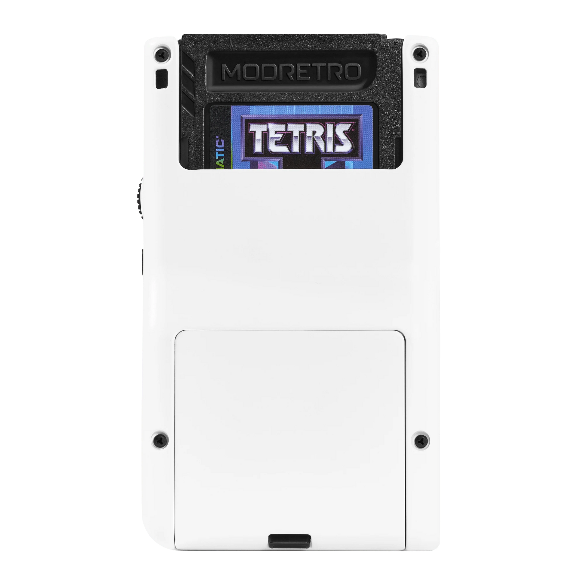 Back view of Cloud Chromatic showing Tetris cartridge inserted