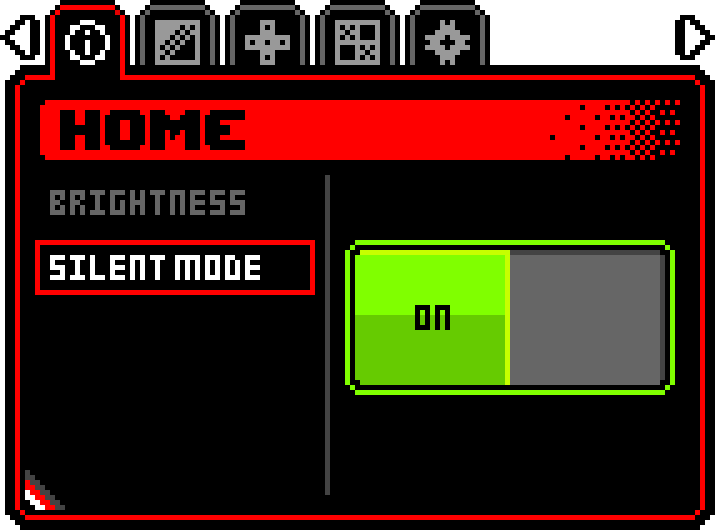Silent mode toggle interface