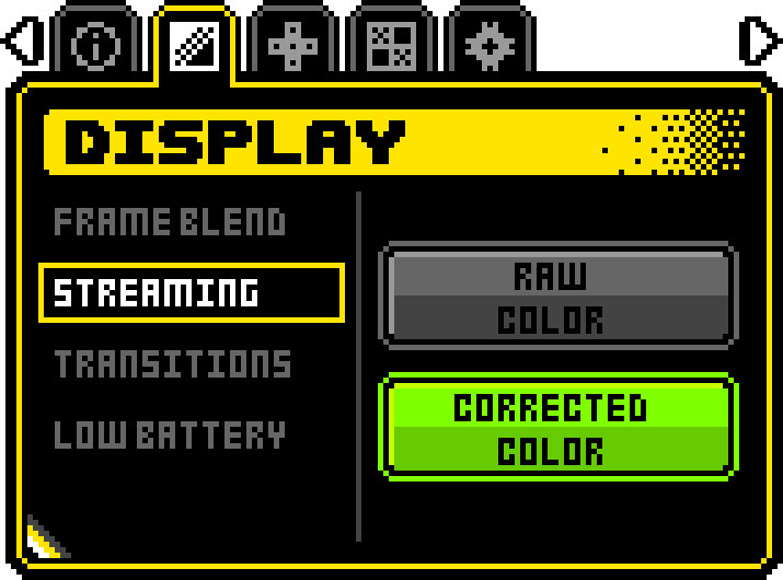 Display Streaming Color Correction