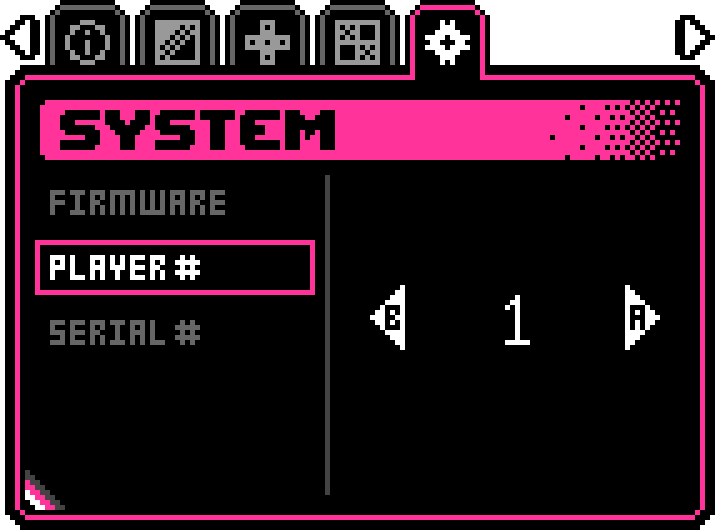 System settings number of players
