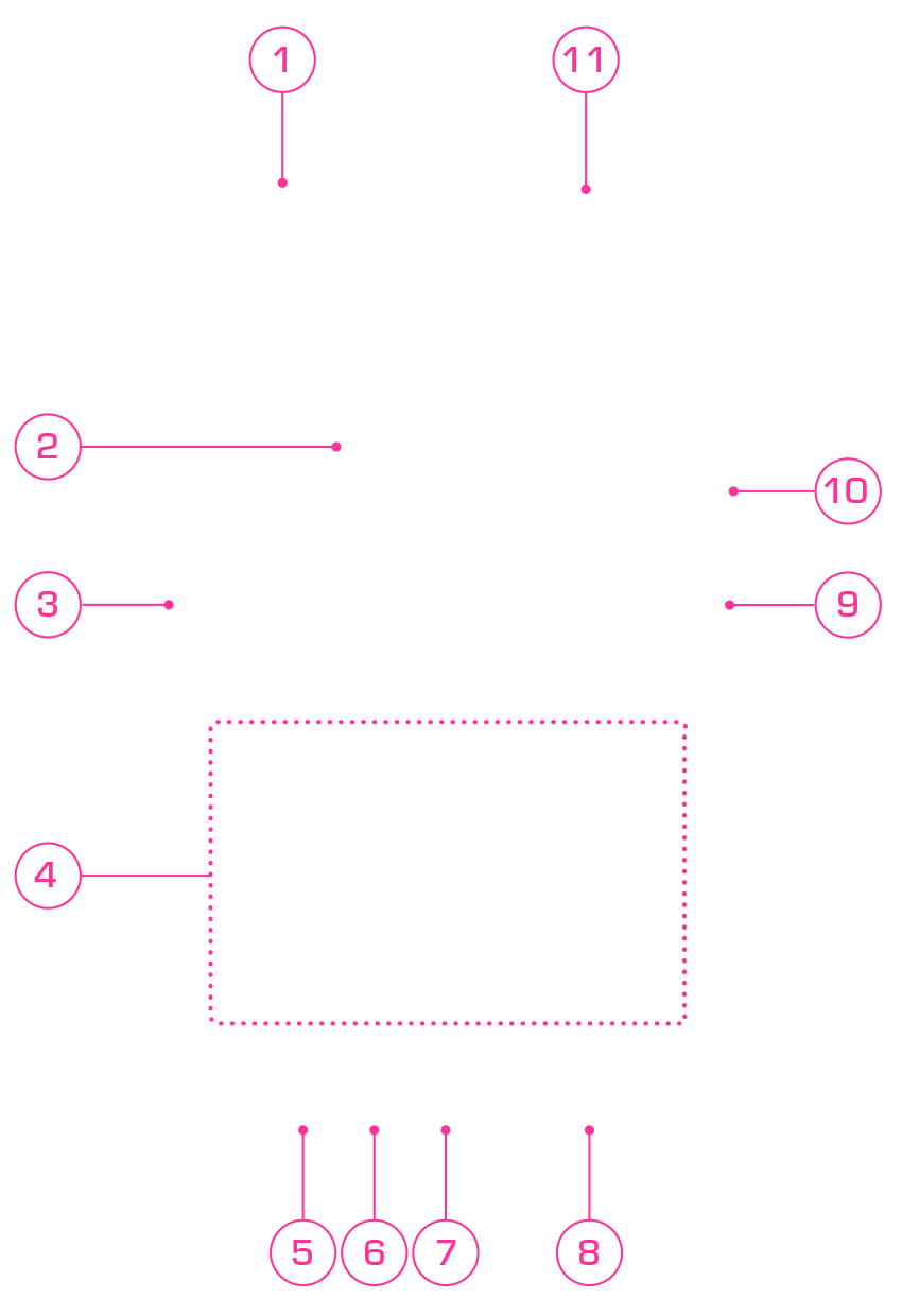 Front view diagram